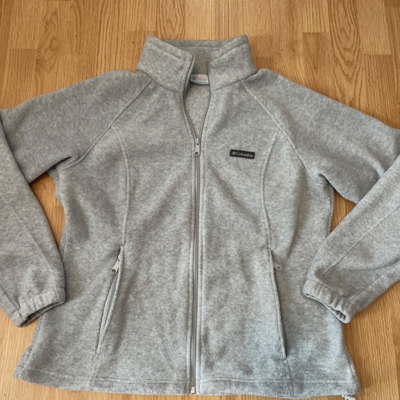 Columbia Benton’s Springs Gray Full Zip Up Fleece Jacket Size XL - Picture 7 of 9